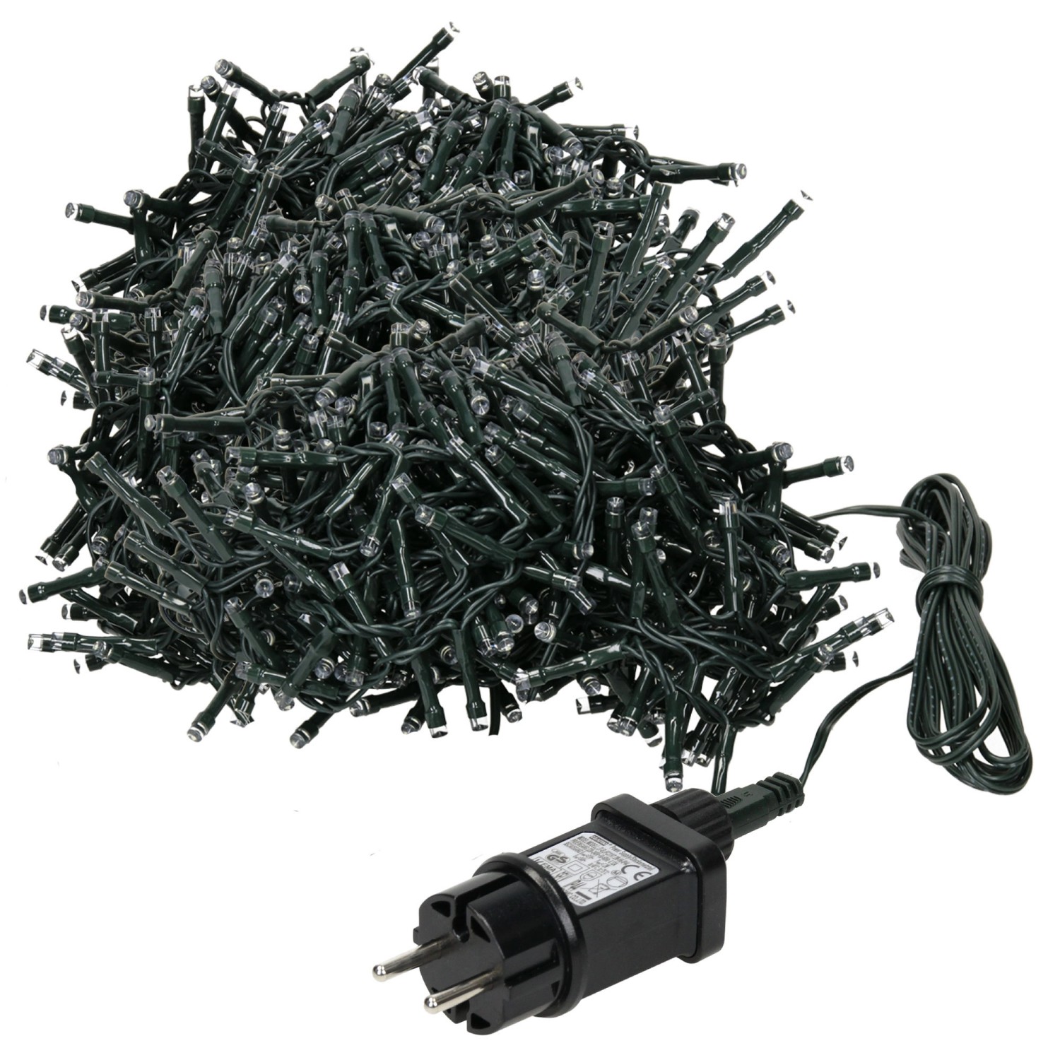 ECD Germany LED Cluster Lichterkette Extra Warmweiß 1500LED 30m 8 Programm IP44 von ECD Germany