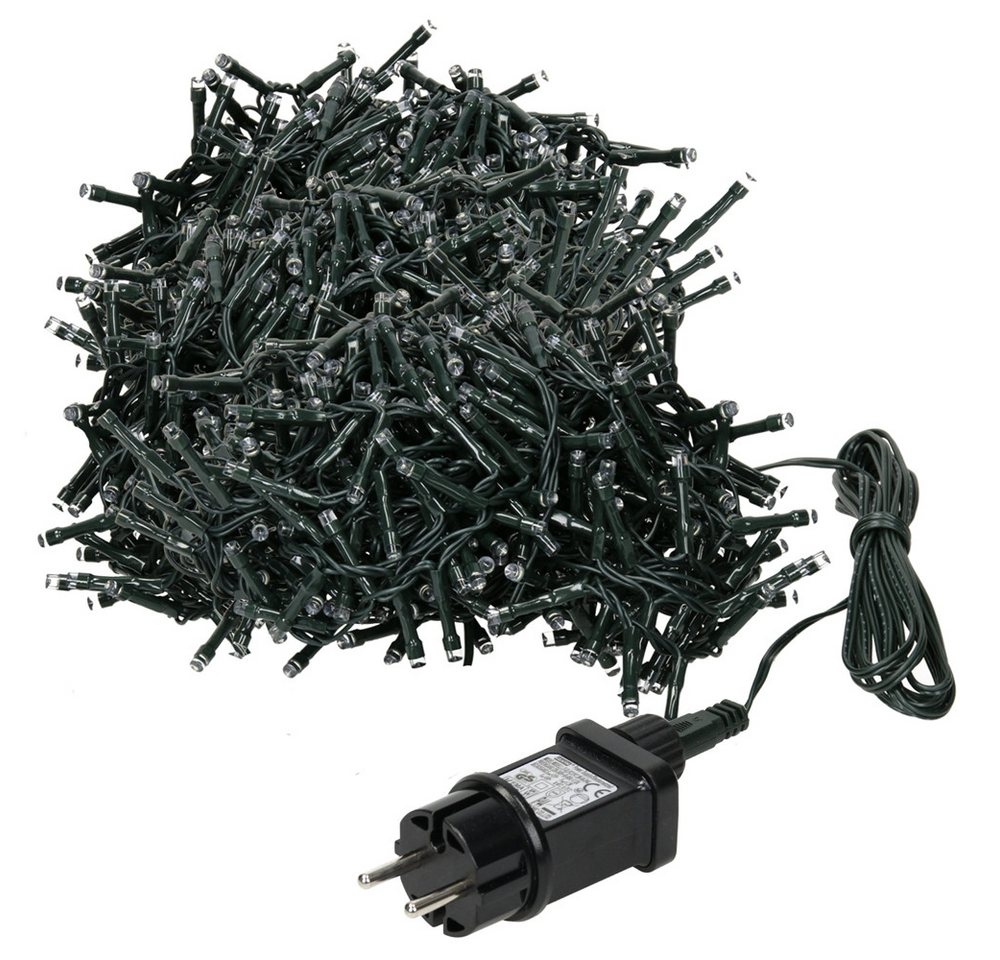 ECD Germany LED-Lichterkette Weihnachtsbeleuchtung Weihnachtslichterkette Christbaumbeleuchtung, Cluster Lichterkette 1200 LEDs 24m für Innen & Außen IP44 Kaltweiß ECD Germany LED-Lichterkette Weihnachtsbeleuchtung Weihnachtslichterkette Christbaumbeleuchtung, Cluster Lichterkette 1200 LEDs 24m für Innen & Außen IP44 Kaltweiß von ECD Germany