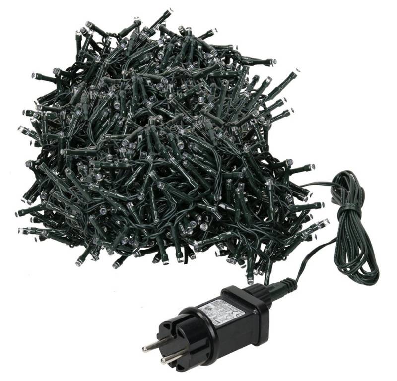 ECD Germany LED-Lichterkette Weihnachtsbeleuchtung Weihnachtslichterkette Christbaumbeleuchtung, Cluster Lichterkette 1200 LEDs 24m für Innen & Außen IP44 Kaltweiß ECD Germany LED-Lichterkette Weihnachtsbeleuchtung Weihnachtslichterkette Christbaumbeleuchtung, Cluster Lichterkette 1200 LEDs 24m für Innen & Außen IP44 Kaltweiß von ECD Germany