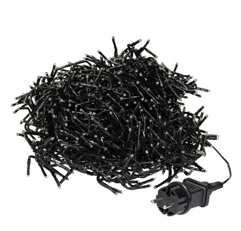 ECD Germany LED-Lichterkette Weihnachtsbeleuchtung Weihnachtslichterkette Christbaumbeleuchtung, Cluster Lichterkette 1512 LEDs 11m für Innen & Außen IP44 Warmweiß ECD Germany LED-Lichterkette Weihnachtsbeleuchtung Weihnachtslichterkette Christbaumbeleuchtung, Cluster Lichterkette 1512 LEDs 11m für Innen & Außen IP44 Warmweiß von ECD Germany