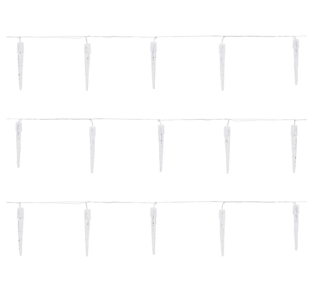 ECD Germany LED-Lichterkette Weihnachtsbeleuchtung Weihnachtslichterkette Christbaumbeleuchtung, Eiszapfen Lichterkette 40 LEDs 5,7m für Innen & Außen IP44 Kaltweiß ECD Germany LED-Lichterkette Weihnachtsbeleuchtung Weihnachtslichterkette Christbaumbeleuchtung, Eiszapfen Lichterkette 40 LEDs 5,7m für Innen & Außen IP44 Kaltweiß von ECD Germany