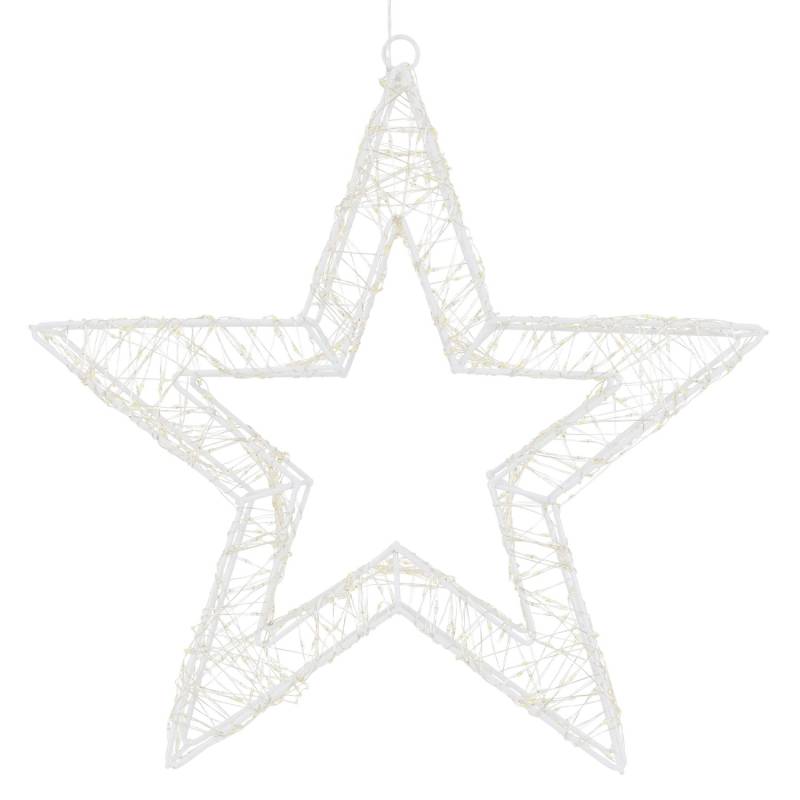 ECD Germany LED-Weihnachtsstern 50cm mit 1440 Warmweiß LEDs und Timer von ECD Germany