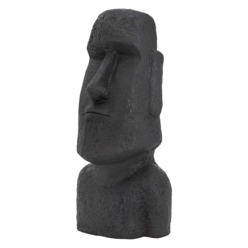 ECD Germany Moai Figur Rapa Nui Kopf 78cm Hoch aus Steinguss Kunstharz Anthrazit ECD Germany Moai Figur Rapa Nui Kopf 78cm Hoch aus Steinguss Kunstharz Anthrazit von ECD Germany