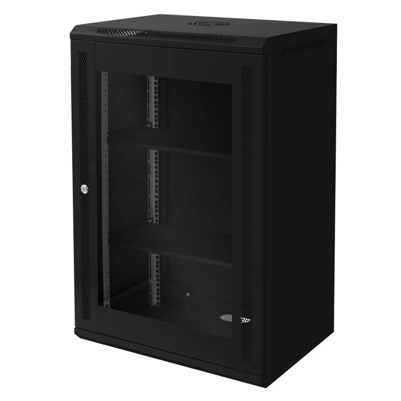 ECD Germany Netzwerkschrank 18HE Serverschrank 19 Zoll Schwarz 60x90cm von ECD Germany