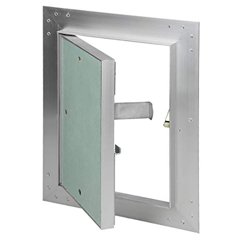 ECD Germany Revisionsklappe Revisionstür GK-Einlage 150x200mm Gipskarton 12,5mm Alu Rahmen Revision Wartungstür Wartungsklappe Wartung Reinigungsklappe Wartungsöffnung Feuchtraumgeeignet Trockenbau von ECD Germany