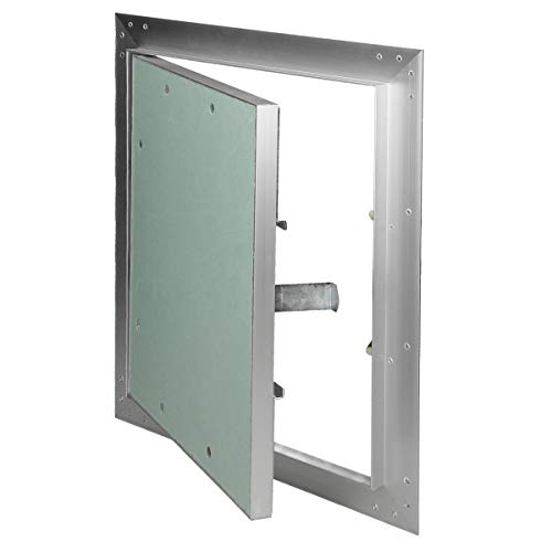 ECD Germany Revisionsklappe Revisionstür GK-Einlage 250x300mm Gipskarton 12,5mm Alu Rahmen Revision Wartungstür Wartungsklappe Wartung Reinigungsklappe Wartungsöffnung Feuchtraumgeeignet Trockenbau von ECD Germany