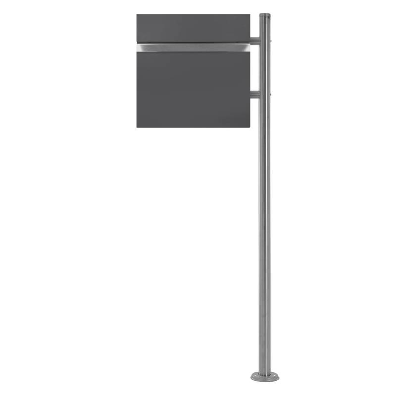 ECD Germany Standbriefkasten Anthrazit mit Zeitungsfach mit Standfuß Silber ECD Germany Standbriefkasten Anthrazit mit Zeitungsfach mit Standfuß Silber von ECD Germany