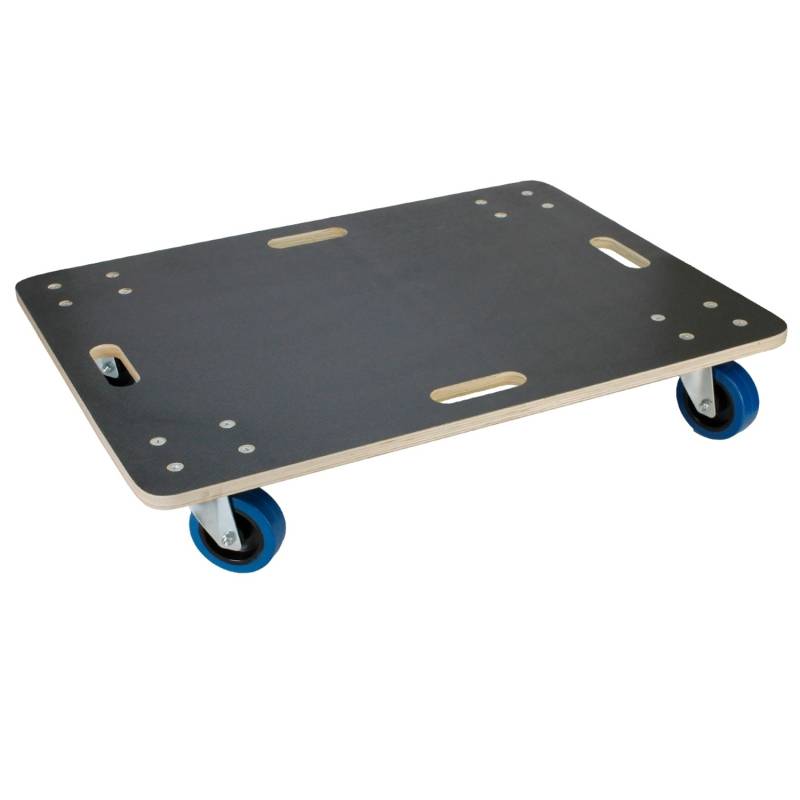 ECD Germany Transportroller 60 x 80 cm Rollbrett Siebdruckplatte PP-Räder von ECD Germany
