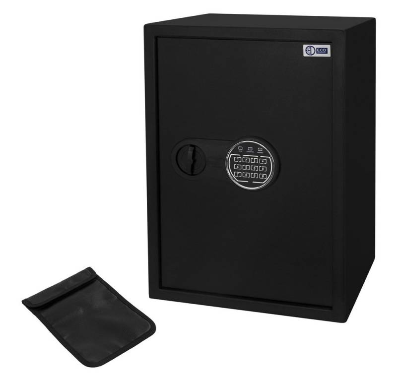 ECD Germany Tresor Elektronischer Safe, Wandtresor mit PIN-Code, Schlüssel & Sensorlicht, Zimmersafe 43L mit Digitaler Tastatur, Möbeltresor ECD Germany Tresor Elektronischer Safe, Wandtresor mit PIN-Code, Schlüssel & Sensorlicht, Zimmersafe 43L mit Digitaler Tastatur, Möbeltresor von ECD Germany