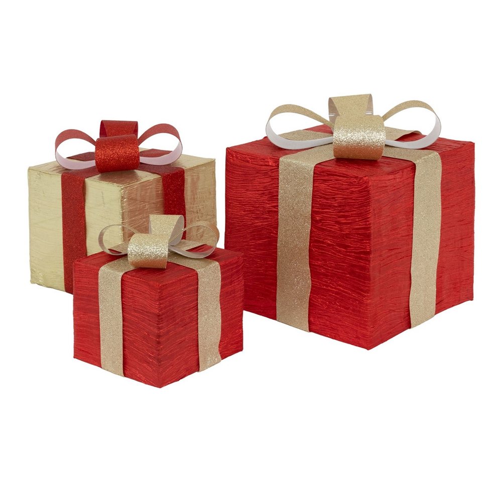 ECD Germany Weihnachtsfigur LED Dekolicht Weihnachtsdekoration Geschenkboxen Weihnacht Dekoobjekt, Lichtergeschenkboxen mit 20/30/40 LEDs inkl. Timer für Innen Warmweiß ECD Germany Weihnachtsfigur LED Dekolicht Weihnachtsdekoration Geschenkboxen Weihnacht Dekoobjekt, Lichtergeschenkboxen mit 20/30/40 LEDs inkl. Timer für Innen Warmweiß von ECD Germany