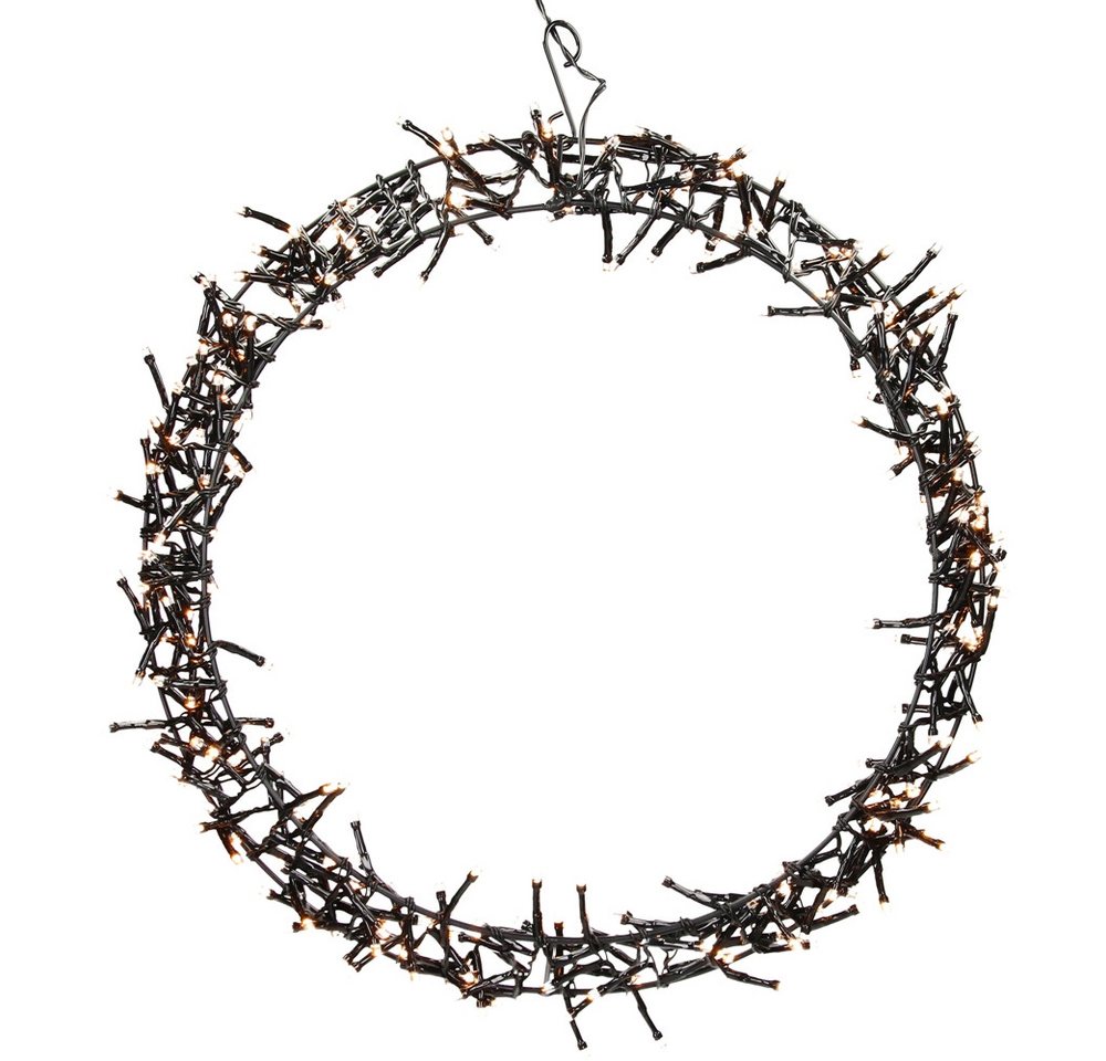 ECD Germany Weihnachtsfigur Wandkranz Hängekranz Weihnachts Kranz Lichterkranz Dekorationskranz, Ring Türkranz Ø38cm 300 LEDs Innen/Außen IP44 wetterfest Warmweiß ECD Germany Weihnachtsfigur Wandkranz Hängekranz Weihnachts Kranz Lichterkranz Dekorationskranz, Ring Türkranz Ø38cm 300 LEDs Innen/Außen IP44 wetterfest Warmweiß von ECD Germany