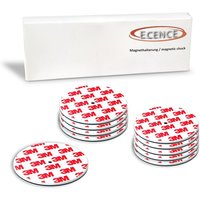 Ecence - 10x Magnethalterung 70mm für Rauchmelder Magnetbefestigung Klebehalter von ECENCE
