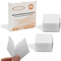 18x Klett Klebepads quadratisch Weiss Klettband selbstklebend, Klettverschluss 18x Klett Klebepads quadratisch Weiss Klettband selbstklebend, Klettverschluss von ECENCE