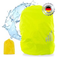 1x Regenschutz Rucksack 35-45L mit Aufbewahrungsbeutel Gelb Regenhülle Überzug von ECENCE