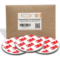 Ecence - 3x Magnethalterung 50mm für Rauchmelder Feuermelder Magnet-Befestigung von ECENCE