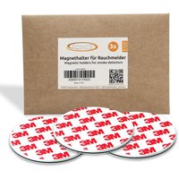 3x Magnethalterung 70mm für Rauchmelder Feuermelder Magnet-Befestigung von ECENCE