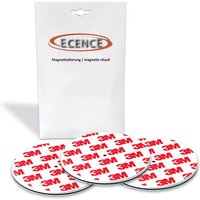 Ecence - 3x Magnethalterung 70mm für Rauchmelder Magnetbefestigung Klebehalter von ECENCE