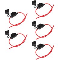 5x kfz Sicherungs-Halter Flachsicherung max.30A 14AWG pkw Sicherung hifi von ECENCE