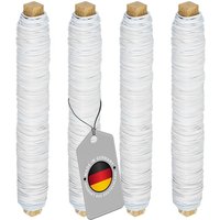 Ecence - Bindedraht verzinkt Blumendraht Wickeldraht Floristendraht 35m Farbe Weiss von ECENCE