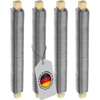Ecence - Bindedraht verzinkt Blumendraht Wickeldraht Floristendraht 35m Farbe Silber von ECENCE