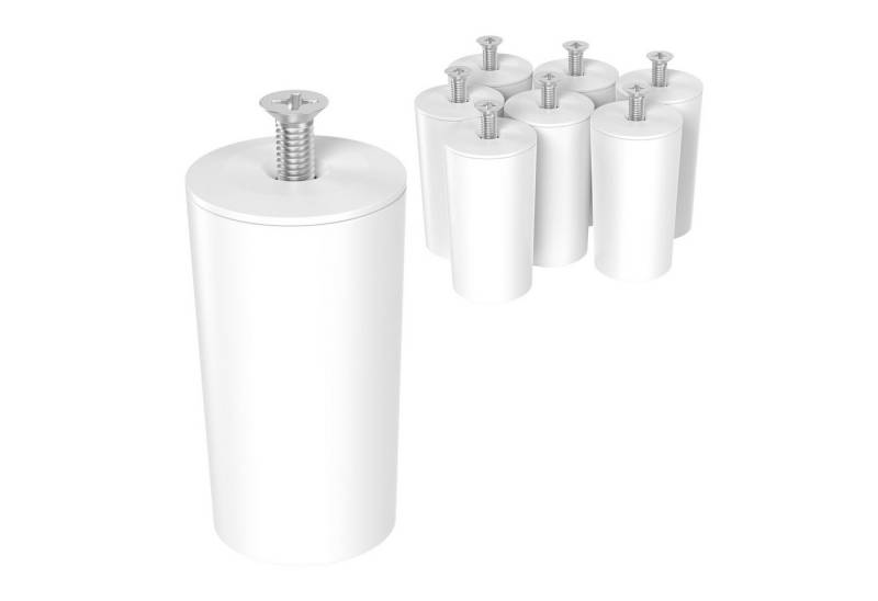 ECENCE Rollladen-Anschlagstopper 8er Set Anschlag-Puffer Weiss Stopper für 40mm, 8-St. von ECENCE