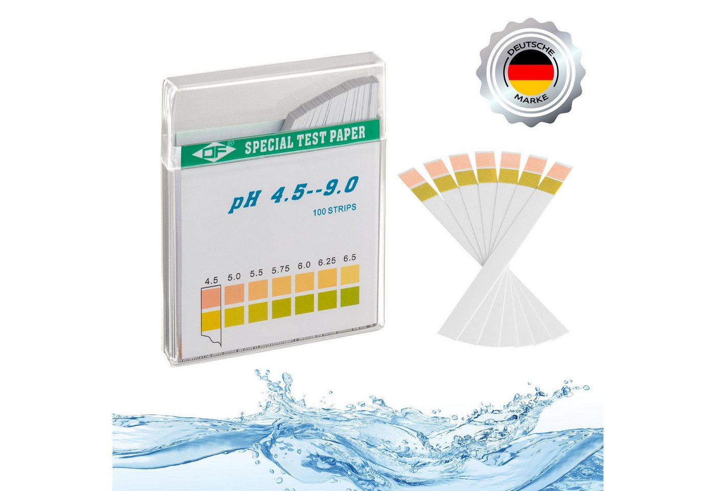 ECENCE Pool-Wassertest pH wert Teststreifen 100 Stück ph 4,5 - 9 ECENCE Pool-Wassertest pH wert Teststreifen 100 Stück ph 4,5 - 9 von ECENCE
