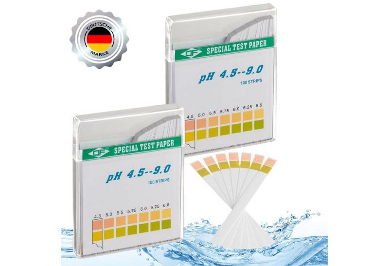 ECENCE Pool-Wassertest pH wert Teststreifen 200 Stück ph 4,5 - 9 von ECENCE