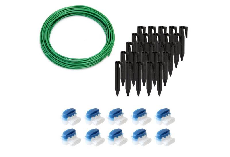 ECENCE Rasenmähroboter-Cover Zubehör Reparatur-Set Mähroboter 10m + 10x 25x von ECENCE