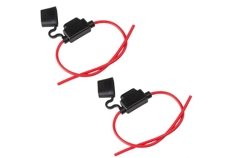 ECENCE Sicherungshalter 2x KFZ Sicherungs-Halter Flachsicherung max.30A, (2-St) von ECENCE