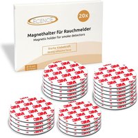 Ecence - 20x Magnethalterung 70mm für Rauchmelder Feuermelder Magnet-Befestigung von ECENCE