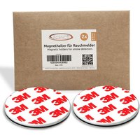 Ecence - 2x Magnethalterung 50mm für Rauchmelder Feuermelder Magnet-Befestigung von ECENCE