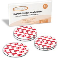 5x Magnethalterung 70mm für Rauchmelder Feuermelder Magnet-Befestigung von ECENCE