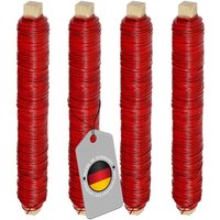 Ecence - Bindedraht verzinkt Blumendraht Wickeldraht Floristendraht 35m Farbe Rot Ecence - Bindedraht verzinkt Blumendraht Wickeldraht Floristendraht 35m Farbe Rot von ECENCE