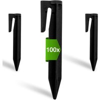 100x Mähroboter Haken Erdspieße Kunststoff Heringe Erdnägel Rasenroboter von ECENCE