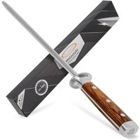 Ecence - Wetzstahl Messerschärfer aus Edelstahl (65HRC) Profi Messerschleifer Schleifstab von ECENCE