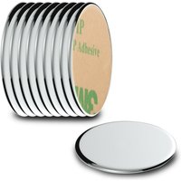 Ecence - Neodym Klebe-Magnete 10x selbstklebend Magnet Scheibe stark rund klein 22x1mm von ECENCE