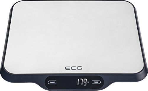 ECG KV 215 S Küchenwaage, Edelstahl/Kunststoff, Silber von ECG