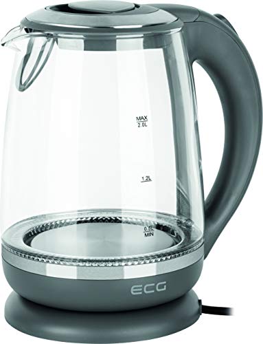 ECG RK 2020 Grey Glass Wasserkocher von ECG