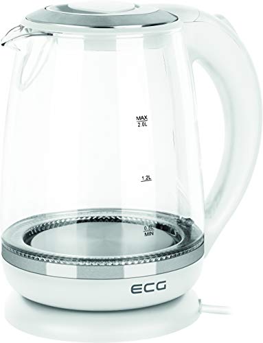 ECG RK 2020 White Glass Wasserkocher von ECG