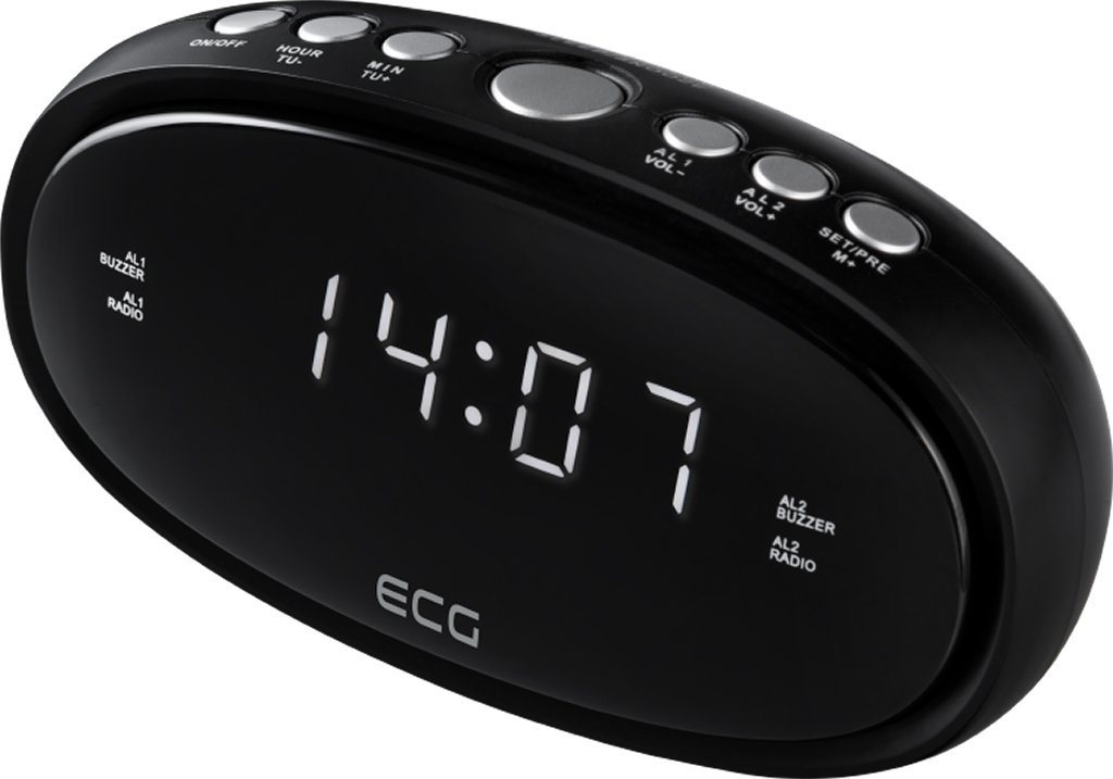 ECG Radiowecker RB 010 Weißes LED-Display mit Reduzierung der Helligkeit von ECG