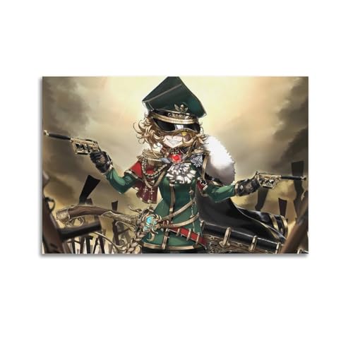 ECGDFWAZ Japanisches Anime-Kunstposter "The Saga of Tanya von Tanya The Evil Tanya Von Degurechaff", Leinwandposter, Wandkunst, Dekoration, Poster, 60 x 90 cm, ungerahmter Stil ECGDFWAZ Japanisches Anime-Kunstposter "The Saga of Tanya von Tanya The Evil Tanya Von Degurechaff", Leinwandposter, Wandkunst, Dekoration, Poster, 60 x 90 cm, ungerahmter Stil von ECGDFWAZ
