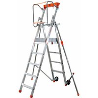Stehleiter 5 Stufen - Maximale Arbeitshöhe 3.31m - PLT05 von ECHELLE DIRECT