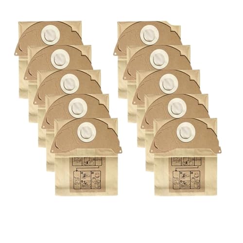 Papierfilterbeutel For Staubsauger, Ersatz-Staubbeutel, Kompatibel Mit Kärcher, A2000-Serie, WD2.250, 6.904-322.0, Ersatzteile(10pcs) von ECHINHRQQ