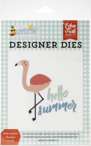 ECHO PARK PAPER COMPANY SUM209040 SOMMERTIME Dies FLAMIGO, Hallo Sommer Flamingo, Sommerzeit, Einheitsgröße von Echo Park Paper