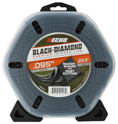 Echo Black Diamond 330095071 .095 ”x 253’ 4-Cornered Spiral Pattern Trimmer Line von ECHO