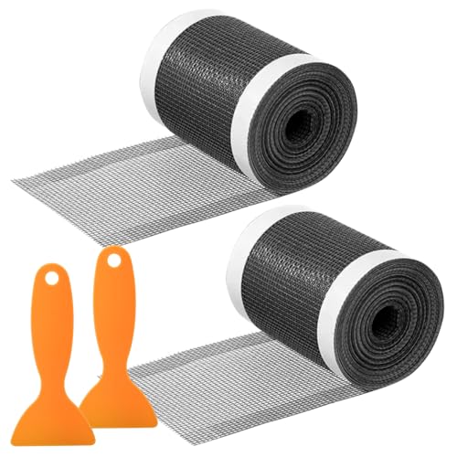 Haarfänger Dusche Abfluss Abdeckung 10cm x 20m Einweg Dusche Haarfänger mit Plastikspatel, Selbstklebender Duschabfluss Haarfänger Haarsieb Duschrinne Mesh Abfluss Haarfänger von ECHOBUY