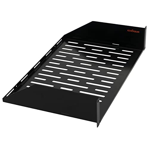 ECHOGEAR 2U Rack Regal – Universelles Design funktioniert mit jedem Rack – für 50 B Server, Netzwerkausrüstung oder AV-Geräte – 30,5 cm tiefes Stahlregal mit belüftetem Design – Montagezubehör im von ECHOGEAR