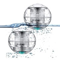 Solar-Poolbeleuchtung, automatischer Farbwechsel, wasserdichte Kugeln – 2er-Pack von ECHOO