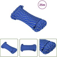The Living Store Bootsseil Blau 4 mm 25 m Polypropylen - Bootsseil - Schiffsseil - Polyesterseil - Leinen - Tauwerk The Living Store Bootsseil Blau 4 mm 25 m Polypropylen - Bootsseil - Schiffsseil - Polyesterseil - Leinen - Tauwerk von ECHOO