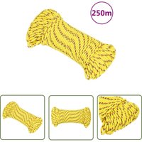 Echoo - The Living Store Bootsseil Gelb 3 mm 250 m Polypropylen - Bootsseil - Schiffsseil - Polyesterseil - Leinen - Marineleine von ECHOO